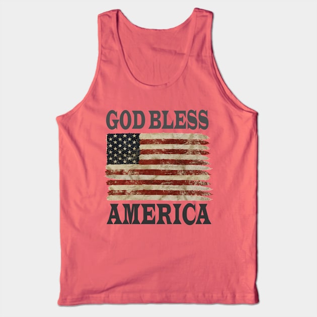 May God Bless USA Tank Top by Motivashion19